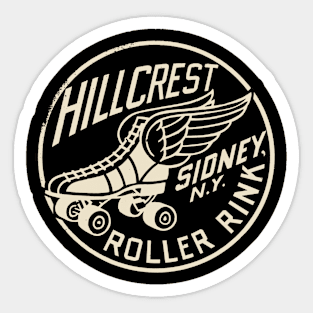 Vintage Roller Skating New York Sticker